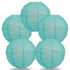 5-Pack 8 Inch Water Blue Free-Style Ribbing Round Paper Lantern - Luna Bazaar | Boho & Vintage Style Decor Cheap Lanterns, Indian Wedding Theme, White Paper Lanterns, Decorative Lanterns, Hanging Paper Lanterns, Round Paper Lanterns, Star Lanterns, Patio String Lights, Globe String Lights