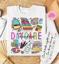 a white sweatshirt with the words diy care on it and various items surrounding it