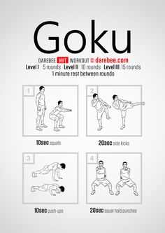 an instruction poster showing how to do the go - ku squat exercise for beginners