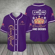 Introducing the Crown Royal Whiskey 5k557 Baseball Jersey, the ultimate attire for whiskey enthusiasts with a passion for sports! This remarkable jersey combines the best of both worlds, offering a unique blend of style, comfort, and undeniable class. Designed with meticulous attention to detail, this Crown Royal Whiskey 5k557 Baseball Jersey is crafted to perfection. Made from high-quality materials, it ensures durability and longevity, ensuring it withstands the test of time. The jersey featur Casual Fitted Jersey With Sublimation Print, Casual Fitted Jersey With Team Name, Casual Fitted Crew Neck Jersey, Fitted Baseball Jersey For Streetwear, Fitted Baseball Jersey For Streetwear And Sports, Fitted Jersey For Game Day, Fitted Casual Breathable Jersey, Casual Fitted Breathable Jersey, Fitted Letter Print Baseball Jersey For Sports