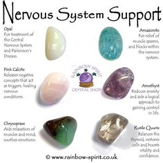 The crystals in this set have been carefully selected to complement each other and to provide balance and cleansing in specific relation to the physical, mental and emotional support they offer for nervous system disorders, including Parkinsons Disease.  The set includes six 10-20mm stones (Opal, Stones For Healing After Surgery, Crystal Magick, Unique Crystals, Amethyst Healing