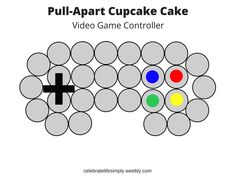 Cupcakes Pictures, Cupcake Template, Video Game Cakes, Pull Apart Cupcake Cake, Pull Apart Cake, Cake Pulls, Cupcake Pictures, Pull Apart Cupcakes