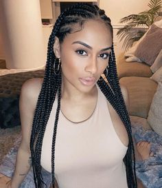 Stunning 2024 Funali Braids with Knotless Designs for Fashion Trailblazers Knotless Ideas, Medium Fulani Braids, Funali Braids, Zig Zag Cornrows, Zig Zag Braid, Vibrant Fashion, Big Box Braids, Big Box Braids Hairstyles, Braided Cornrow Hairstyles