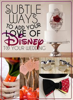 an instagram page for disney's wedding with pictures of the bride and groom