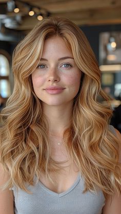 Types Of Blonde Hair, Cherry Blonde, Ginger Model, Red And Blonde, Copper Blonde Hair, Strawberry Blonde Hair Color, Strawberry Hair, Red To Blonde, Strawberry Blonde Hair