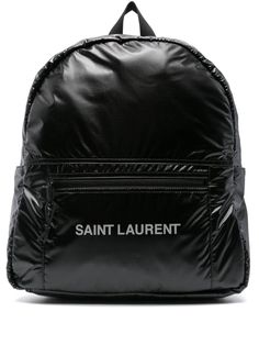 1054 SAINT LAURENT YSL BV NUXX BACKPACK Sneaker Ads, Planet People, Bottega Veneta Shoulder Bag, Boot Pumps, Saint Laurent Bag, Pocket Size, Black Backpack, Modern Man, Flap Pocket