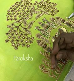 Embroidery Suits Punjabi, Pattu Saree Blouse Designs, Tambour Embroidery, Hand Work Blouse, Maggam Work Blouse Designs, Hand Work Embroidery, Hand Work Blouse Design, Embroidered Blouse Designs, Stylish Blouse Design