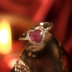 Passionate_Love_Ruby_Heart_Ring_1of3 Heart Stone Ring, Ruby Heart Ring, Heart Wedding Rings, Gem Ruby, Ruby Heart, Orgone Energy, Crystal Magic, Rings Diamond, Ring Ideas