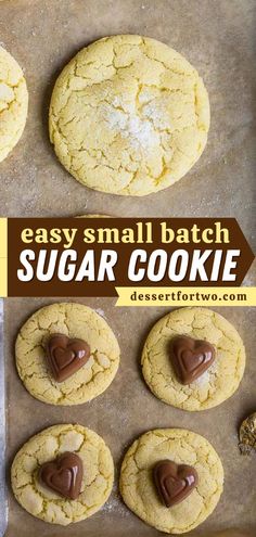 A simple sweet treat with just 6 ingredients! This easy dessert recipe is perfect for small batch baking. With no chilling required, you can have the best homemade sugar cookies for two that are soft, chewy, and delicious! Sugar Cookies Small Batch, Quick Easy Sugar Cookies, Cookies Small Batch, Small Batch Sugar Cookies, Easy Sugar Cookie Recipe, Cookies For Two, Quick Cookies