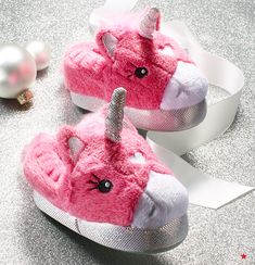 Make bedtime magical with these light-up unicorn slippers. Unicorn Slippers, Unicorn And Glitter, Unicorns And Mermaids, Magical Unicorn, Niece And Nephew, Unicorn Birthday, Future Kids, Christmas Wishes