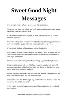 Sweet Good Night Messages Printable Cute Sweet Things To Say To Your Boyfriend, Good Night Cute Messages, Ucapan Good Night, Sweet Good Night Messages For Him, Cute Good Night Texts For Him, How To Show Him You Love Him, Good Night Letter, Things To Send To Your Partner, Good Night Love Text