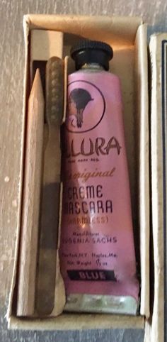 Allura Creme Mascara 1950s Makeup, Vintage Packaging, Men's Grooming, Womens Makeup, Beauty Products