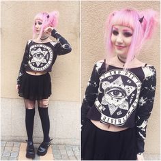 Bubblegum Goth, Goth Subculture, Japanese Street Fashion, Goth Outfits, Dark Fashion