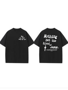 Men Youth T-Shirts, Nothing But Blood Of Jesus Print T-shirt Jesus Sweatshirts, Christian Sweatshirt, Apparel Brand, Online Support