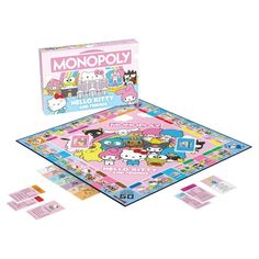 the monopoly board game is in its box and ready to be used as a toy