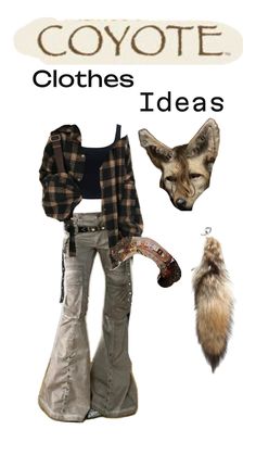 Canine Therian, Goblin Core Outfit, Coyote Therian, Kitten Drawing, Y2k Men, Grunge Look