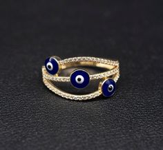 "14k Real Solid Yellow Gold Evil Eye Ring, 14k Solid Gold Women Dainty Ring, Evil Eye Gold Ring for Women,14k Evil Eye Gold Ring, Minimalist Ring * Metal : Real 14K Yellow Gold, (Properly Stamped, 14K) * Condition : Brand New * Finish : Polished * Band thickness:2.6 mm * Scale: : 6,5US, 7US, 7.5US * Stone: Cubic Zirconia These Rings are 100% Authentic 14K Solid Real Gold . \"Not Plated or Filled\" This is a Beautiful Genuine Real 14K Solid Gold Evil Eye Ring BOSPHORUSGOLD" Fine Jewelry Rings With Evil Eye For Gifts, Fine Jewelry Evil Eye Ring As Gift, Yellow Gold Evil Eye Jewelry For Anniversary, Fine Jewelry Evil Eye Rings For Gifts, Yellow Gold Evil Eye Round Ring, Elegant Evil Eye Rings, Yellow Gold Evil Eye Rings As Gifts, Yellow Gold Evil Eye Ring, Elegant Evil Eye Rings As Gift