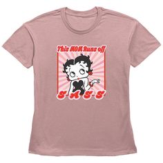 You'll love the fit and feel of this Women's Betty Boop My Mom Runs Off Sass Basic Fit Graphic Tee. FEATURES Crewneck Short sleevesFABRIC & CARE Cotton Machine wash Imported Size: X Large. Color: Desert Pink. Gender: female. Age Group: adult. Desert Pink, Basic Fit, Basic Fits, Betty Boop, My Mom, Womens Clothing Tops, Gender Female, Fabric Care, Graphic Tee