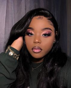 Maquillage Yeux Cut Crease, Makeup Cantik, Birthday Makeup Looks, Makeup For Black Skin, Glam Makeup Look, Cute Makeup Looks