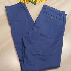 Polo Ralph Lauren Pant Men's Stretch Slim Fit Casual Chino Pants In New Condition In Great Shape With No Tags Nwot Size 30/32 Color: Blue ' Bundle To Automatically Save 15% On Three Items! Bundle Multiple Likes And I Will Send A Special Offer! Great Reviews Lightning Fast Shipping Non-Smoking Home No Trades Please Blue Straight Leg Cotton Pants, Fitted Denim Blue Bottoms For Business Casual, Blue Cotton Straight Pants, Blue Relaxed Fit Straight Leg Chinos, Fitted Denim Blue Bottoms With Welt Pockets, Blue Chinos For Business Casual, Spring Season, Blue Chinos For Business Casual Spring Wear, Blue Chinos For Business Casual In Spring, Fitted Denim Bottoms With Welt Pockets