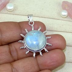 Rainbow Moonstone Pendant, Moonstone Sun Pendant, Blue Flashy Rainbow Moonstone, 925 Sterling Silver Pendant, Anniversary Gift, Sale, J1230  Main Colour: Blue Fire  Weight: 7.8 gram Item code: J1230 You can use it your self or Gift it to someone. It is an ideal gift which everyone would love to get. If you want extra small or extra large let me know. We will make it specially for you. Brought to you exclusively by Jewellery4All. Shop more beautiful Genuine Larimar Jewelry Items in my shop at thi Blue Moonstone Pendant Jewelry, Celestial Moonstone Jewelry With Natural Stones, Round Moonstone Gemstones For Jewelry Making, Blue Moonstone Ring With Natural Stones, Round Moonstone For Jewelry Making, Blue Moonstone Round Jewelry, Moonstone Moon-shaped Jewelry With Sun And Moon Design, Blue Sterling Silver Sun And Moon Jewelry, Moonstone Pendant With Sun And Moon Design