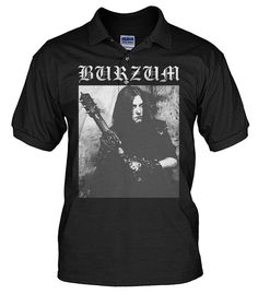 a black shirt with an image of a man holding a guitar