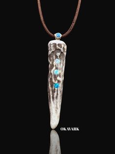 Okavark deer shedding antler pendant Deer Horn Jewelry, Deer Antler Decor, Antler Pendant, Deer Horn