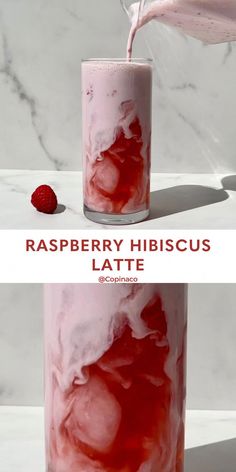 #FarmFreshMilkandCream Raspberry Latte, Hibiscus Tea Recipe, Healthy Substitutes, Raspberry Puree, Iced Drinks Recipes, Tea Drink Recipes, Christmas Home Decor Ideas, Drink Recipes Nonalcoholic, Refreshing Drinks Recipes