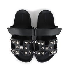 This pair of Chypre Techno sandals are in Black calfskin leather with palladium hardware, have iconic Medor palladium studs, black rubber sole, and an adjustable strap.Origin: ItalyCondition: New and never wornAccompanied by: Hermes box, dustbags, ribbonSize: 37.5 EU Leather Open Toe Sandals With Spikes, Edgy Black Sandals With Studs, Edgy Black Studded Sandals, Designer Calf Leather Sandals With Studded Outsoles, Designer Leather Sandals With Studs, Luxury Studded Round Toe Sandals, Designer Studded Leather Sandals, Luxury Studded Sandals With Round Toe, Luxury Sandals With Spikes And Round Toe