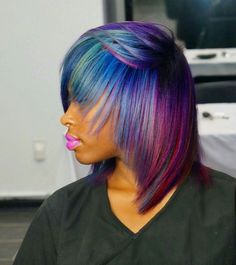 Chic Hair, Beautiful Hair Color, Shirt Hair, Rainbow Bright, Bright Hair, Hair Color For Women, Hair Affair, Hairstyle Gallery