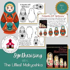 an image of the russian matryoshka dolls and their instructions for making them