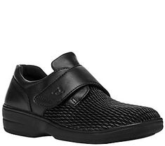 A simple, stretchable design and a removable footbed make these shoes a perfect choice for everyday comfort. From Propet USA. Comfortable Medium Width Walking Shoes With Rubber Sole, Ergonomic Walking Shoes With Removable Insole, Comfortable Walking Shoes With Cushioned Footbed, Comfortable Walking Shoes With Ortholite Insole And Medium Width, Comfortable Medium Width Walking Shoes With Ortholite Insole, Comfortable Black Walking Shoes With Removable Insole, Full Grain Leather, All Black Sneakers, Leather Men