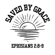 the logo for saved by grace ephesians