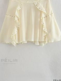 Peilia - Stylish Rivet-Embellished Casual Skirt Embellished Skirt, Casual Skirt, Types Of Skirts, A Line Skirt, A Line Skirts, Pleated Skirt, Midi Skirt, A Line, Skirt