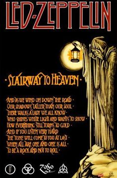 ledzetten's starway to heaven album cover with an image of a statue holding a lantern