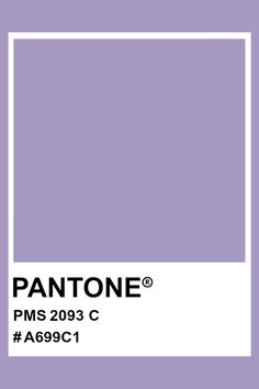 the pantone color is shown in purple