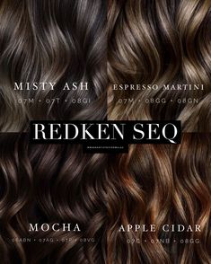 Redken Toner, Ashy Brown Hair, Brown Hair Color Shades, Redken Hair Color, Brown Hair Shades, Redken Hair Products, Ash Brown Hair, Redken Shades, Hair Gloss