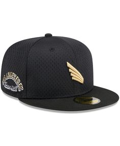 new era 59fifty fitted cap with gold details on the peak and brim