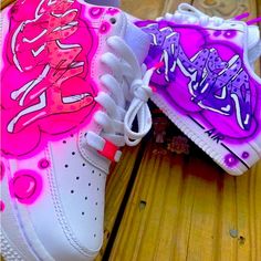 Can Design Any Way You Want It To Be Designed Custom Air Force 1 Graffiti, Airbrush Air Force Ones, Graffiti Custom Shoes, Graffiti Shoes Art, Cute Custom Air Force 1, Airbrush Shoes Ideas, Graffiti Air Force 1, Customize Air Force 1, Diy Air Force 1 Paint