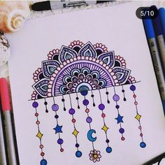 this is an image of a coloring page with beads and stars on the cover,