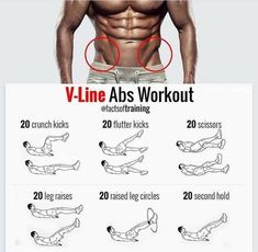 an image of a man's abs workout plan on the app, which shows how to