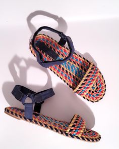 SURI is your sporty sandal dream!Woven fabric rope bands in our signature rainbow multi color design, meets a sporty hybrid ankle strap with adjustable velcro for a whole new take on the outdoor trend. As always, sustainable and ethically handmade in India. Fit: Runs true to size. Outsoles: Rubber soles are durable, flexible, and non-slip *This item is final sale- if you would like the option to return please select "seel return assurance" at checkout. Trending Shoes For Men, Fabric Rope, Job Reference, Rope Sandals, Men Shoes Formal, Sporty Sandal, Woven Sandals, Handmade Sandals, Best Shoes For Men