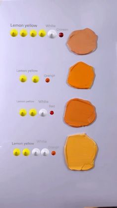 the different shades of paint are shown in this drawing book, with each color on it's own side