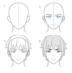 Drawn Characters, Drawing Tutorial Face, Drawing Heads, Hair Drawing, Boy Drawing, Drawing Templates