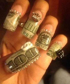 Ratchet, Ratchet, Ratchet... Money Nails, Ten Nails, Fabulous Nails, Nail It, Dope Nails, Types Of Nails, Gorgeous Nails