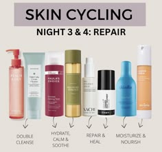 Skin Cycling Routine, Routine For Combination Skin, Combination Skin Care Routine, Skin Cycling, Beauty Maintenance, Care Routine Aesthetic, Skin Care Routine Aesthetic, Serum For Dry Skin