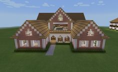 an image of a large house in minecraft