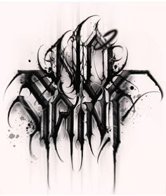 Est 1988 Tattoo Ideas, Gothic Font Tattoo, Gothic Tattoo Lettering, Gothic Writing Tattoo