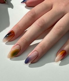 Nature Nails, Nyc Nails, September Nails, Minimal Nails, Manicure Y Pedicure, Nail Inspiration