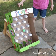 Plinko Carnival Game, Funfair Games Ideas, Carnival School Games, Scout Carnival Games, Make Your Own Carnival Games, Carnival Games Preschool, Cardboard Arcade Games Ideas, Inside Carnival Games, Simple Halloween Carnival Games